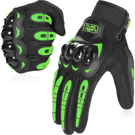 Ortviai Gants de Jardinage Plein Doigt Tactiles RT-A1 Vert XL – Confort Respirant & Protection Articulations Renforcée
