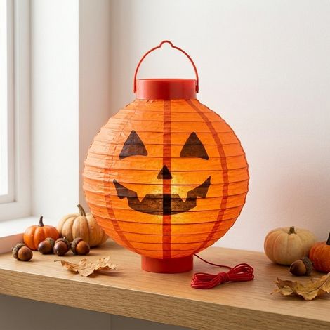 Halloween Pumpkin Light Up Lantern (1/2)