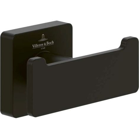 Villeroy und Boch Elements Striking double crochet porte-serviettes TVA152012000K5 noir mat, 80x44x45mm (1/3)