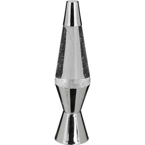 Lampada da tavolo a fungo lava silver h36,5 cm - Atmosphera créateur d'intérieur (1/4)