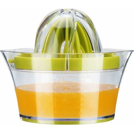 Presse-agrumes manuel, presse-citron orange, presse-citron multifonctionnel citron vert et orange avec 2 alésoirs et récipient de mesure (1/5)