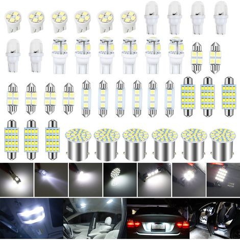 Ampoule automobile LED, lot de 42 unités, réf. T10, pour l'éclairage et le remplacement dans les véhicules.-AquaForge (1/5)