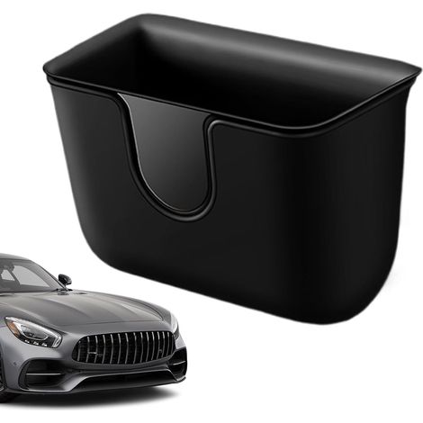 Lot de 2 boîtes à ordures automatiques pour voiture, conteneurs à poussière pour véhicule, accessoires intérieurs, bacs de rangement du dos (1/5)