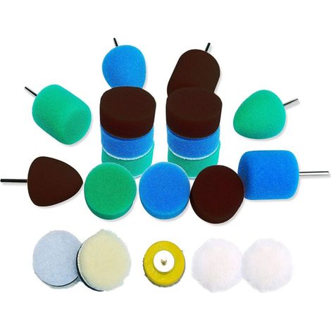 Kit de Polissage pour Petites Surfaces avec Tampons pour Polisseuse (1/4)