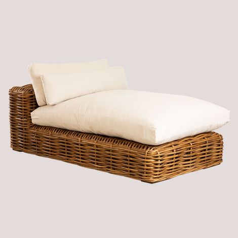 Módulo chaise longue para sofá modular de jardín en ratán Milu Style SKLUM (1/5)