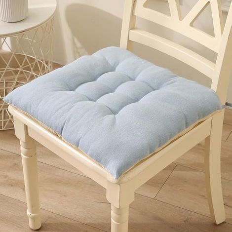 Cuscini per sedie, cuscini per sedie semplici, cuscini per sedie da interni, cuscini per sedie lavabili, coprisedie per esterni (40 x 40 cm, grigio) (1/2)