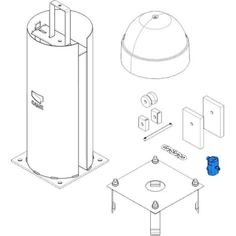 came pièce détachée verrou fixation pour chaîne cat-i 119rix017 (1/3)
