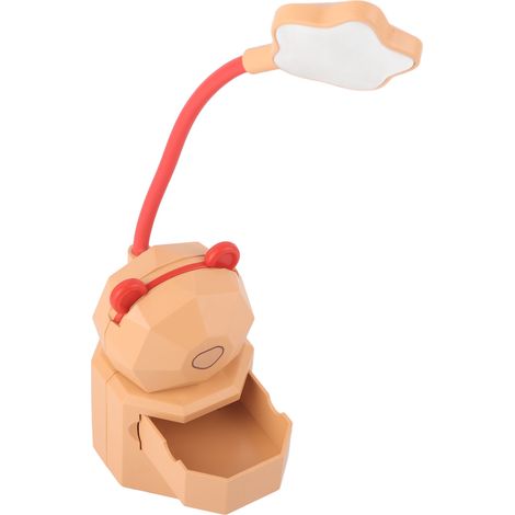 USB-wiederaufladbare, tragbare LED-Leselampe, sanftes Nachtlicht, kreative Aufbewahrung, flexibel, für Schüler, gelb (5804 Bär) (1/5)