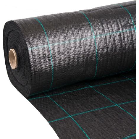 Bâche de Protection Sol 1m x 20m, Toile Paillage, Feutre Chantier