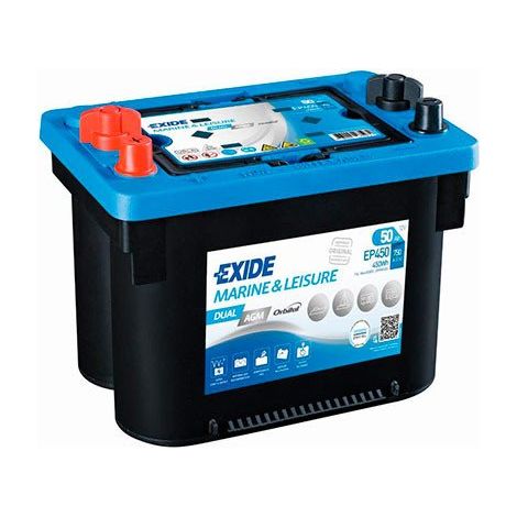 Batería Tudor Dual AGM EP450 Exide (1/2)