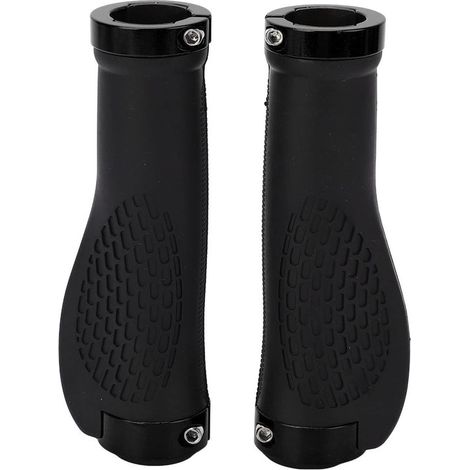 Rewytaz Manillar para bicicleta - Ergonómico - 2 piezas - Antideslizante - Universal - Cubierta de repuesto para manillar de patinete - Negro (1/5)