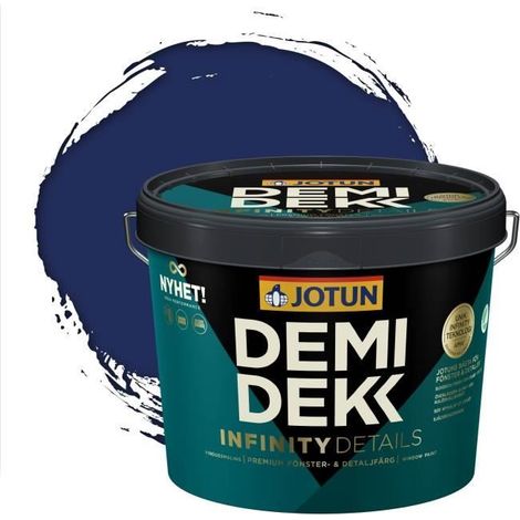 JOTUN - Peinture Bois, Lasure Opaque Satinée - RAL 5022 - Bleu Nocturne - 3L (1/2)