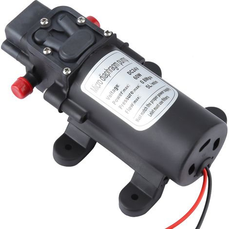 Mini pompe à eau électrique 24 V 60 W, débit 5 l/min, pompe à membrane micro, aspiration 1,5 m