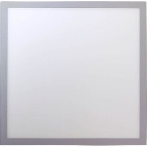 Quadratische LED-Aufbauleuchte, 18 W, 1800 lm, 22 x 22 cm, 4000 K, Chrom, 30000 h, SECOM