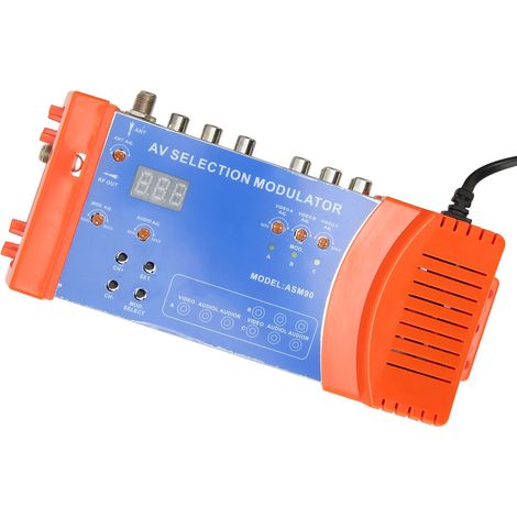Modulateur RF Professionnel PAL NTSC VHF UHF AV Sélecteur Standard pour Téléviseur Domestique 100‑240V Prise US (1/5)