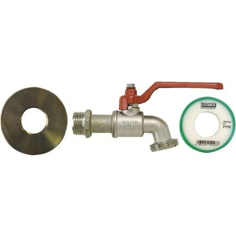 Kit adaptateur cuve 100l : robinet 1-4 tour + adaptateur + rl teflon