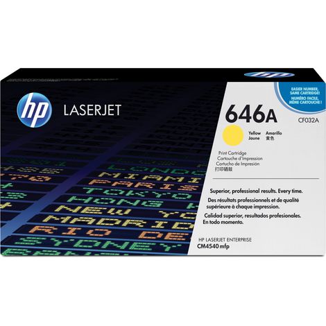 HP 646A Yellow Original LaserJet Toner Cartridge Cartouche de toner 1 pièce(s) (1/4)
