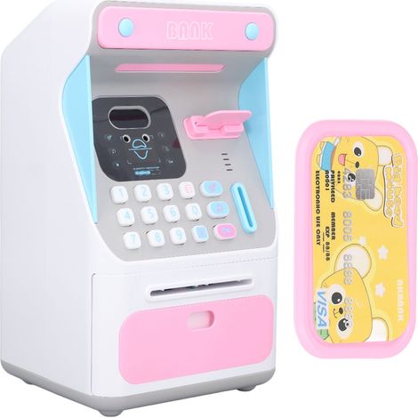 Coffre-fort éducatif pour enfants avec reconnaissance faciale et mot de passe - Tirelire électronique grande capacité