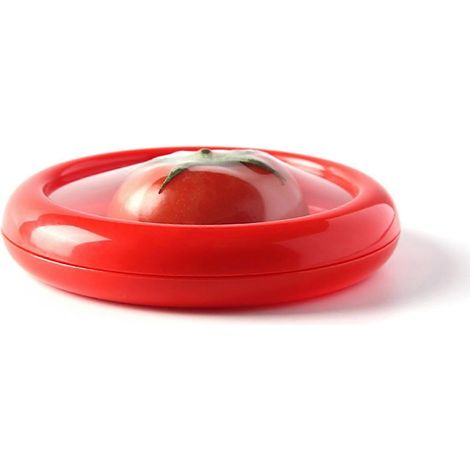 Frische Stretch Pod Aufbewahrungsbehälter für die Küche, Haushalt, langlebiger, kreativer Kunststoff, 1 Stück, wiederverwendbare Frischhaltebox (rot) (1/4)