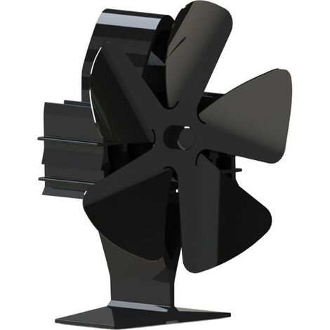 Ventilateur de cheminée, ventilateur thermique à bois, conception silencieuse, adapté à la circulation de la chaleur écologique à la maison - 192×160×80mm (1/4)