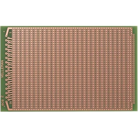Eurocard Pastilla 2 Agujeros - 100x160mm - Fr4 (1pc/bl)