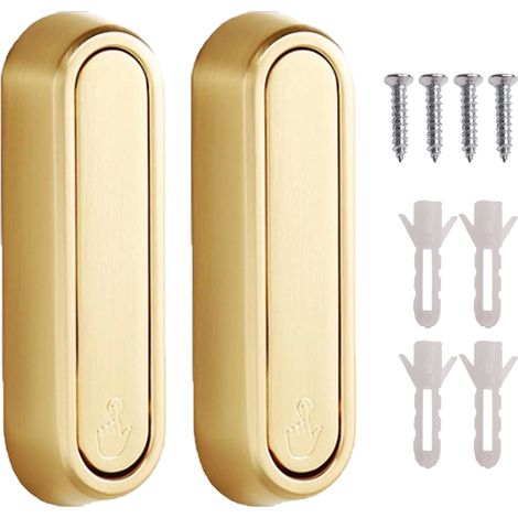 Lot de 2 crochets pliables pour vêtements - Dorés