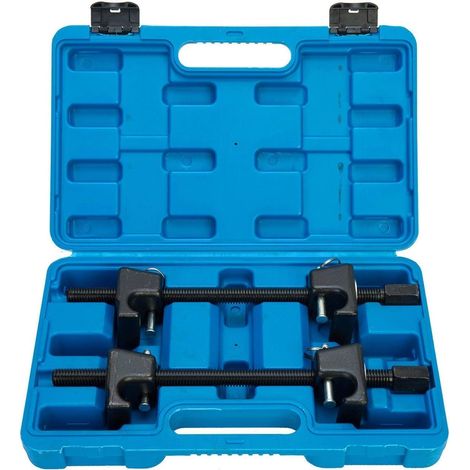 Set di 2 compressori per molle elicoidali per ammortizzatori MacPherson, attrezzo da officina (blu) (1/5)