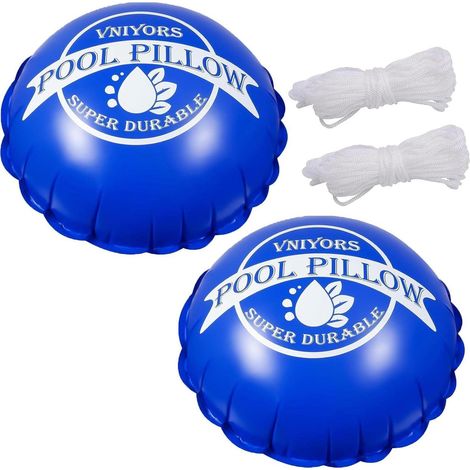 Aufblasbares Poolkissen 120x120 cm Winter Luftkissen XXL Rund 366cm (1/5)