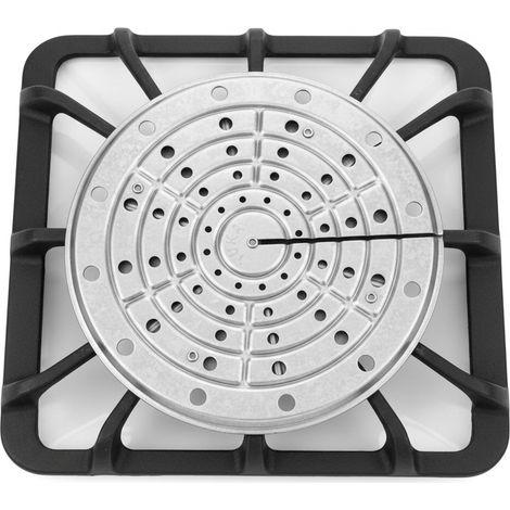 MAXI TUKA Plaque de cuisson, diffuseur chaleur gaz, couvre plaque de cuisson gaz, plaque inox cuisine, gaziniere camping, Acier, Gris, 20 cm Diamètre (1/5)