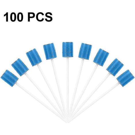 Éponges buccales stériles pour soins buccaux A (bleues) - lot de 100 (1/5)
