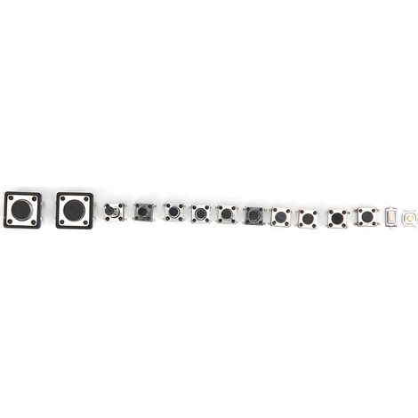 140 Stück taktile Mikro-Drucktaster mit 14 verschiedenen Werten, SMD-DIP-Taster (1/5)