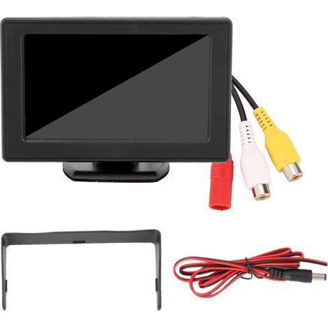 Écran TFT LCD 4,3 pouces 3W Moniteur Auto HD Entrée AV 2 Voies pour Caméra de Recul et DVD (1/5)