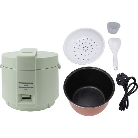 Cuiseur à riz électrique 5L, 900W, multifonction avec contrôle par bouton, antiadhésif, autocuiseur, prise UK 220V, vert (1/5)