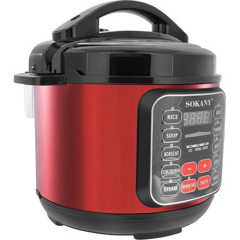 Autocuiseur - SOKANY - 5L - Inoxydable - Multifonction - Programmable