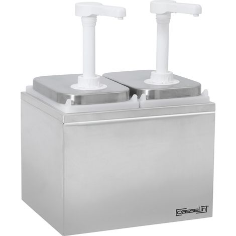 Pompe à sauce neutre double - 2x2L - Casselin