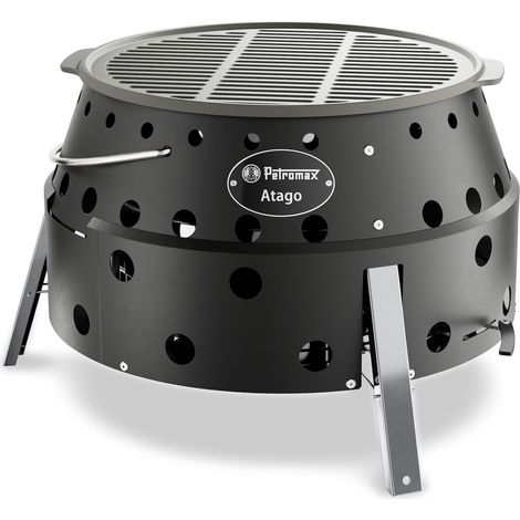 Petromax Atago Black Edition 4-in-1 Grill, Ofen, Herd und Feuerschale Ø 34 cm ATAGO-BLACK