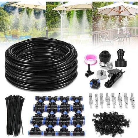 Kit de brumisation automatique 18m avec 24 buses en laiton pour jardin et plantes (1/5)