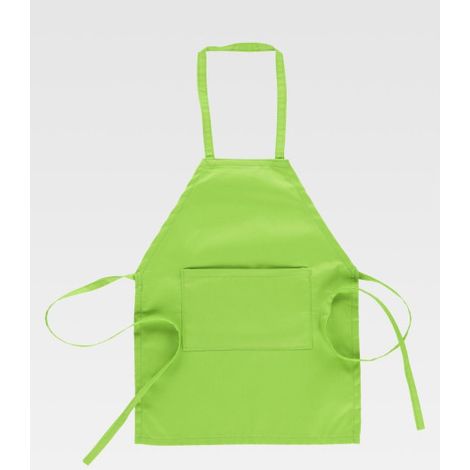 Delantal con peto infantil de color liso WORKTEAM Lo Pequeño M1000 12 Verde lima
