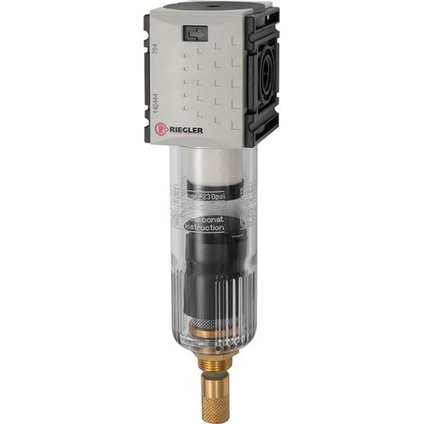 Riegler Vorfilter »FUTURA-mini« mit PC-Behälter, 0,3 µm, BG 0, G 1/4, VA (1/4)