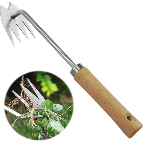Désherbeur manuel, désherbeur à main avec poignée, outil d'arrachage de mauvaises herbes, outils de jardin pour éliminer les mauvaises herbes du jardin (1/5)