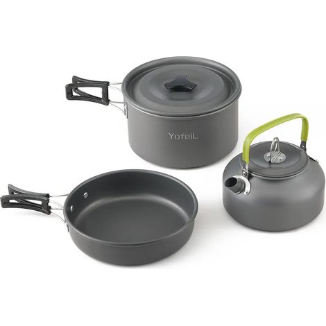 Réchaud à gaz de camping 308, ustensiles de cuisine de camping, vaisselle d'extérieur, ensemble de pique-nique, allumeur piézo, réchaud de voyage, 9 pare-brise, réchauds de cuisson portables coupe-ven (1/5)