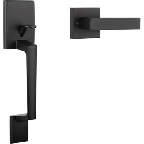 Door handle door lock with large handle Zinc alloy flip handle lock (1/5)
