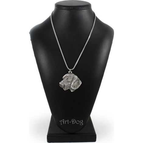 Bassotto III - collana con ciondolo a forma di cane su catena d'argento, gioiello unico di Art-Dog (1/5)