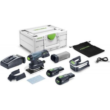 Festool Akku-Rutscher RTSC 400 3,0 I-Plus, 2x 3,0 Ah und Ladegerät im Systainer (1/4)