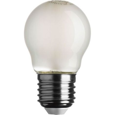 Ampoule LED Sphérique E27 4,5W – 470 lm – 2700 K – Verre Dépoli – Filament – Équivalente 40 W
