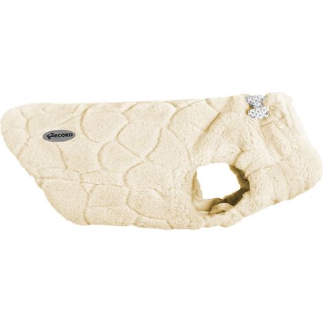 XS lunghezza 30 cm: Kunstfellmantel mit Klettverschluss Modell Victoria für Hunde (1/3)