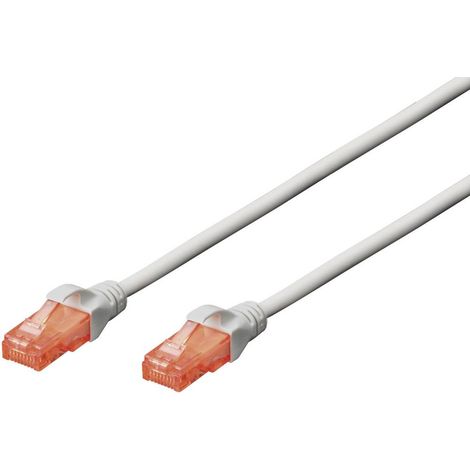 Digitus DK-1617-150 RJ45 Câble réseau, câble patch CAT 6 U/UTP 15.00 m gris sans halogène 1 pc(s) (1/4)