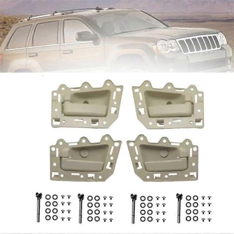 Kit de 4 poignées de porte intérieures beiges pour modèles Grand 2005-2010, références : 1JV471J3AA, 1JV461J3AA, 5HR411J3AK, 5HR421J3AK (1/5)
