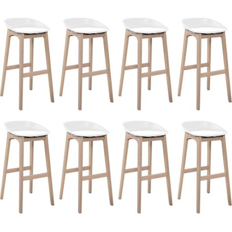 Lot de tabourets de bar en bois 65cm RIVA