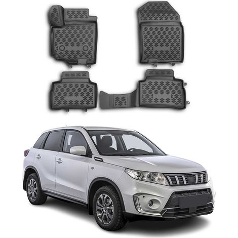 OMAC Tapis de Sol Compatible avec Suzuki Vitara 2015-2024 en Caoutchouc Noir (1/5)